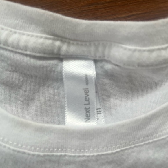 Large White Next Level Boys Lie T-shirt - Picture 2 of 3